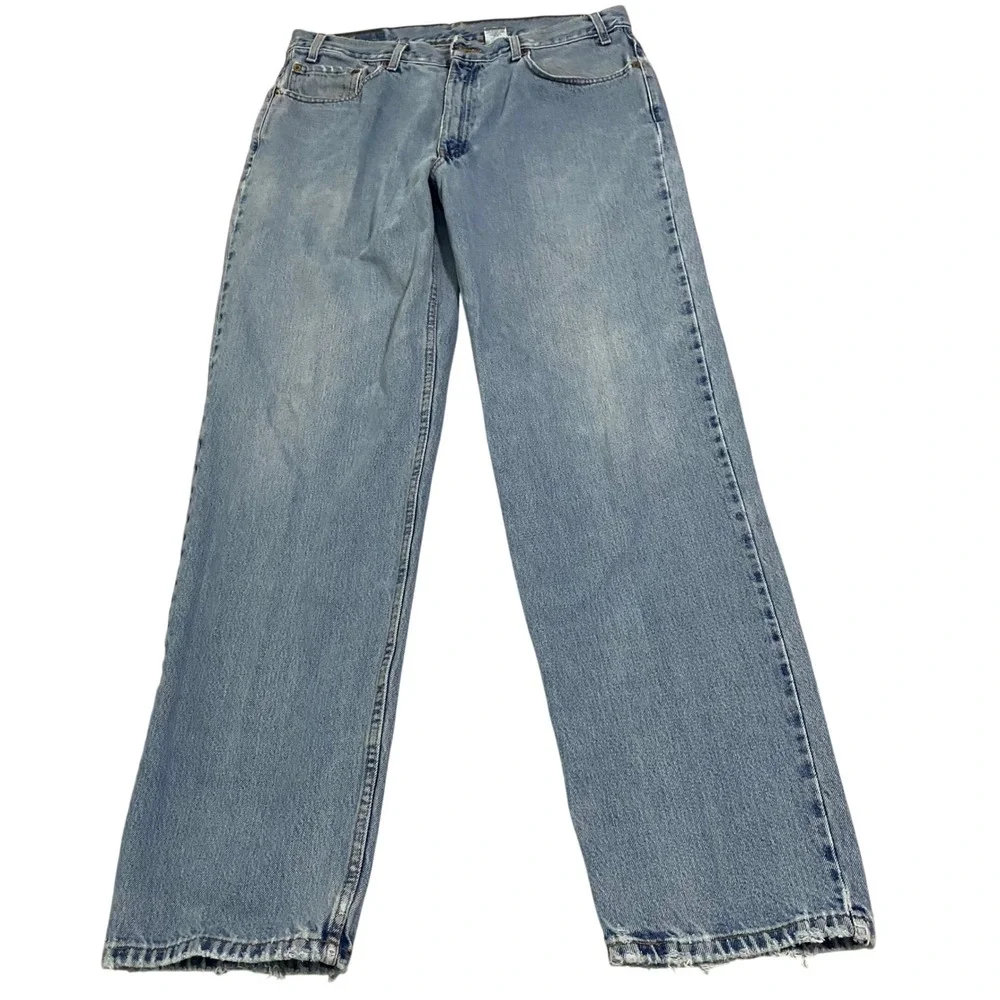 Levis 550 Relaxed Fit Jeans Mens 38x34 Light Wash Denim Blue 00550-4891 Vintage